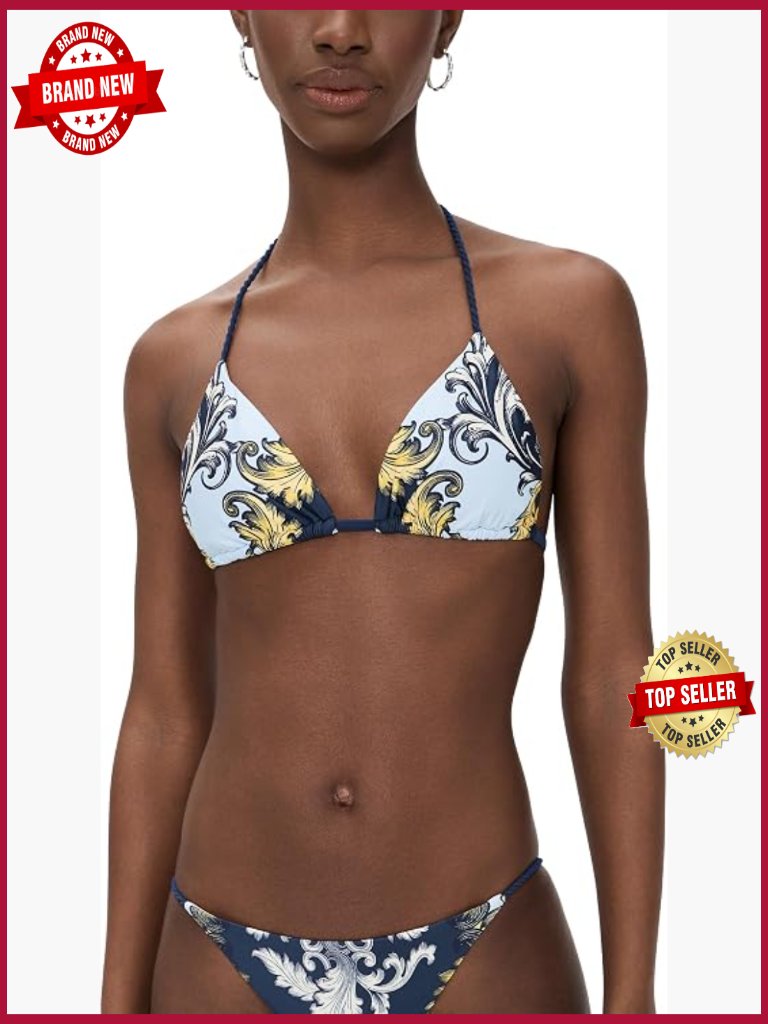 Triangle Bikini Top With Removable Padding - High Stretch Swimwear